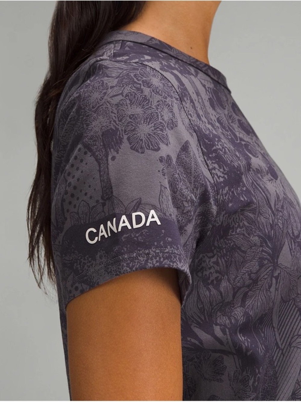 lululemon Team Canada Classic-Fit Cotton T-Shirt (NWT) Tapestry Of Pride Print